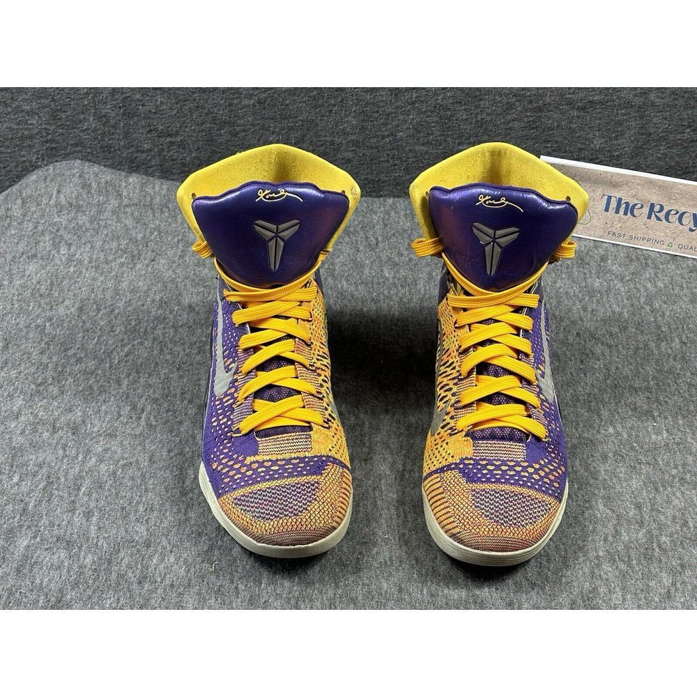 Authentic Kobe Bryant IX (9) Elite "SHOWTIME"  Men's  8.5 , Purple and Gold KB